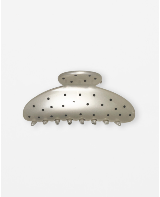Stella + Gemma Pearl With Black Dots Hair Claw