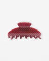 Stella + Gemma Hair Claw Red w Mini White Dots