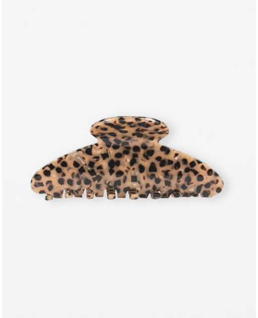 Stella + Gemma Hair Claw Speckled Spot Camel