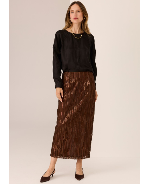 POL Sequence Beaded Skirt