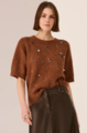 POL Haviland Beaded Knit Tee