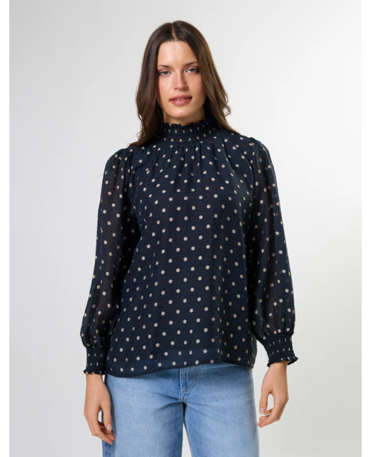 Stella + Gemma Sylvie Blouse - Midnight Dot