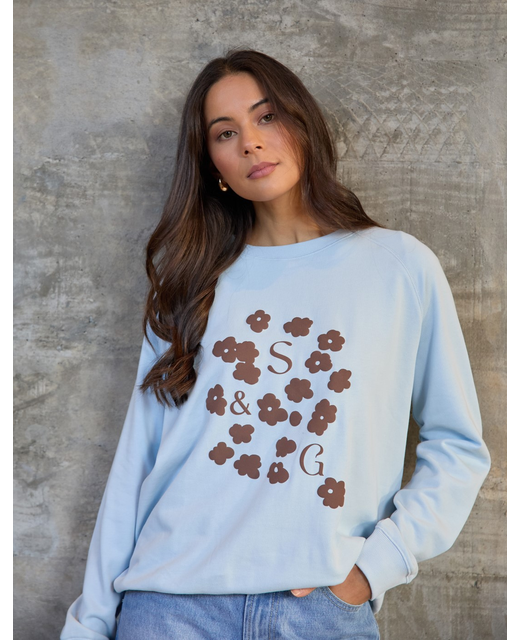 Stella + Gemma Classic Sweat - Ice Choco Blooms