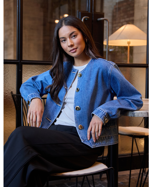 Stella + Gemma Clara Jacket - Mid Blue