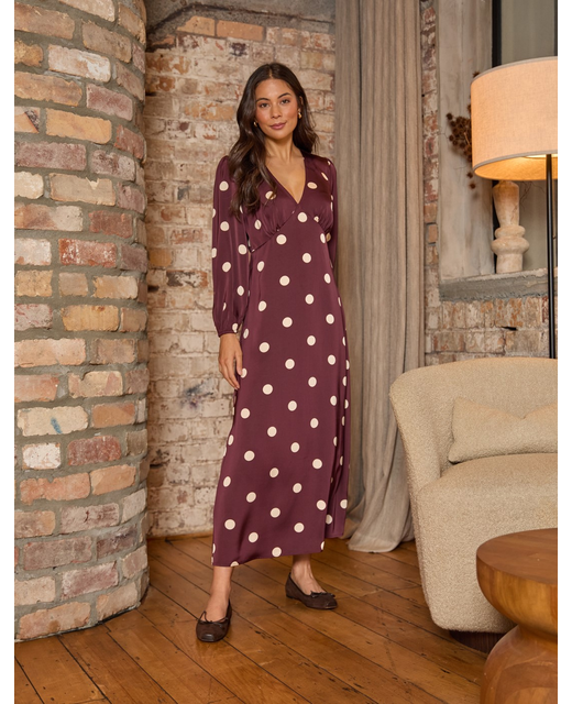 Stella + Gemma Sloane Dress - Wine Drop