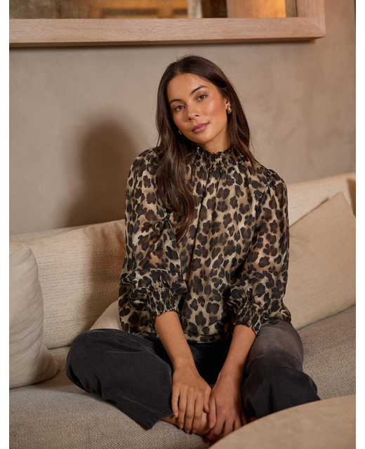 Stella + Gemma Sylvia Blouse - Leopardess