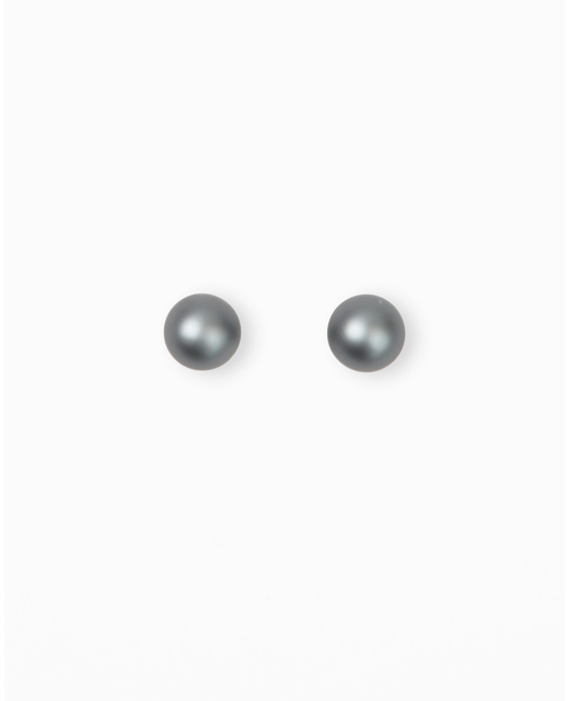 Stella + Gemma Blackk Oversized Ball Matt Stud Earrings