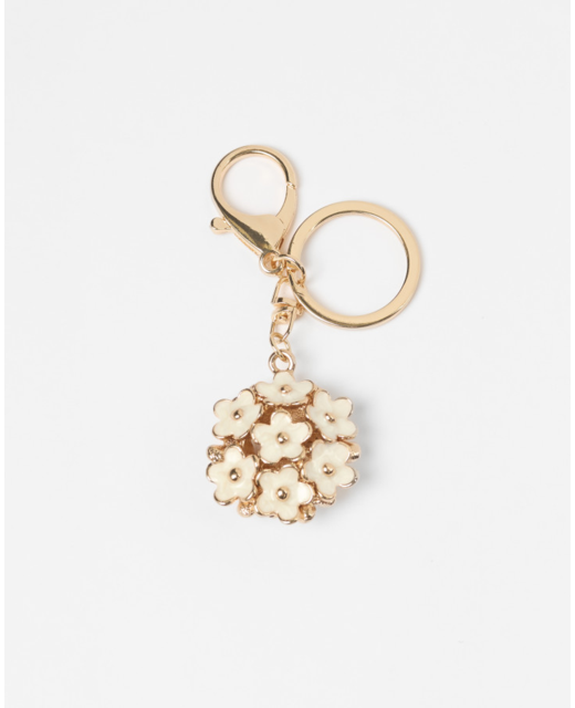 Stella + Gemma Gold Flower Ball Keychain