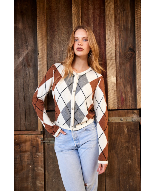 Tuesday Label Diamond Cardi 