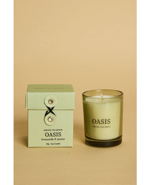 Among The Brave Oasis Honeysuckle + Jasmine 60g Soy Candle