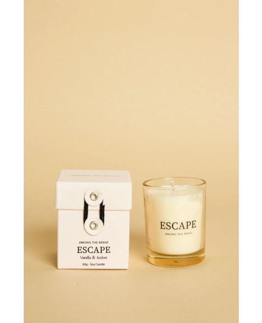 Among The Brave Escape Vanilla Amber 60g Soy Candle