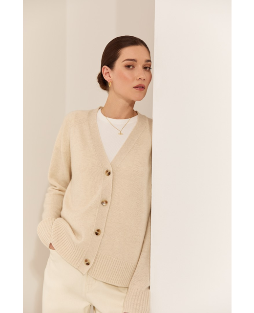 Marlow Cashmere V-Neck Cardigan