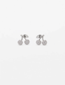 Stella + Gemma Silver Crystal Cherries Earrings