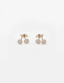 Stella + Gemma Gold Crystal Cherries Earrings