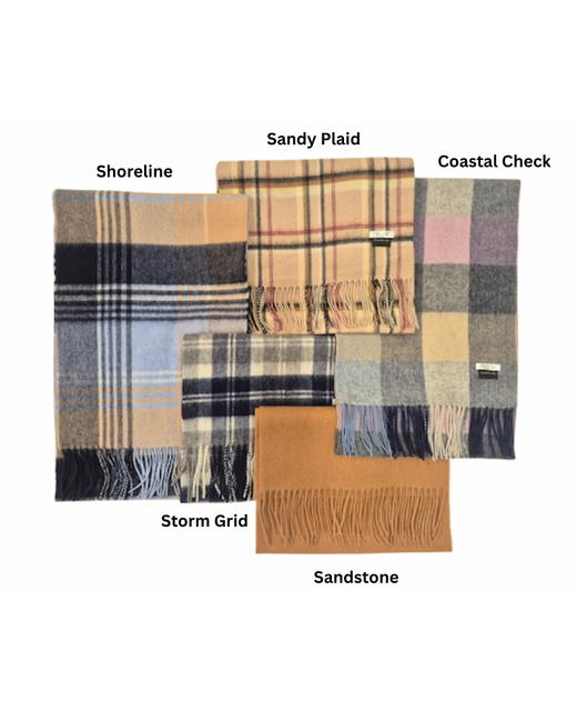 Parisian Fellini Lambswool Coral Coast Scarf