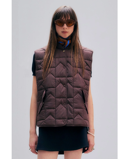 Karen Walker Quilted Monogram Vest