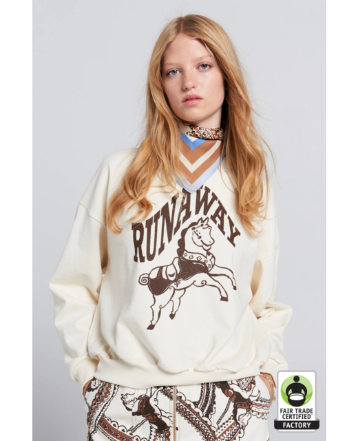Karen Walker Runaway Carousel Crewneck Sweatshirt