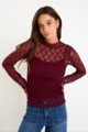 Among The Brave Giving Lace LS Top