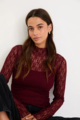 Among The Brave Giving Lace LS Top