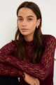 Among The Brave Giving Lace LS Top