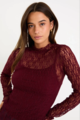 Among The Brave Giving Lace LS Top