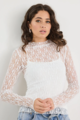 Among The Brave Giving Lace LS Top