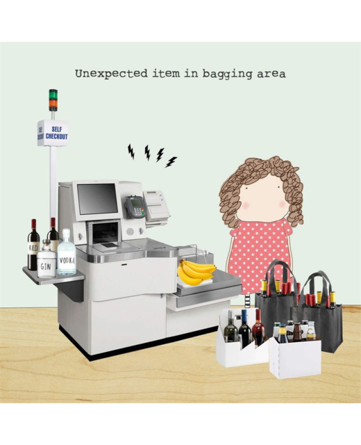 LiveWires - Rosie Made A Thing - Unexpected Item in Bagging Area Humour Card