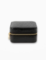 Stella + Gemma Jewel Box Black Croc Square