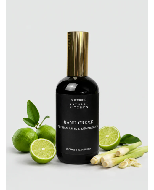 Surmanti Hand Creme For Dry Hands  Persian Lime & Lemongrass