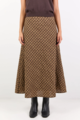 Stories Be Told Companion Check  Bias Maxi Skirt