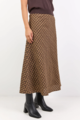 Stories Be Told Companion Check  Bias Maxi Skirt