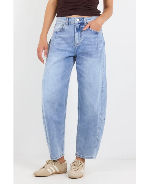 Among The Brave Graduate Barrel Jeans