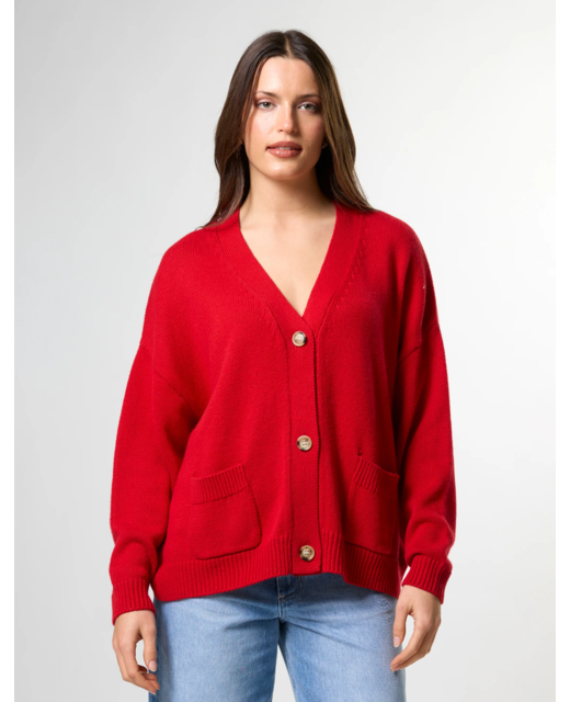 Stella + Gemma Bentley Cardigan - Rouge