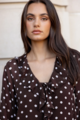 Among The Brave Bohemian Frill Front Blouse