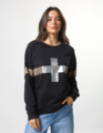 Stella + Gemma Classic Sweat Black Leopardess Cross