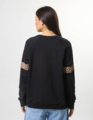 Stella + Gemma Classic Sweat Black Leopardess Cross