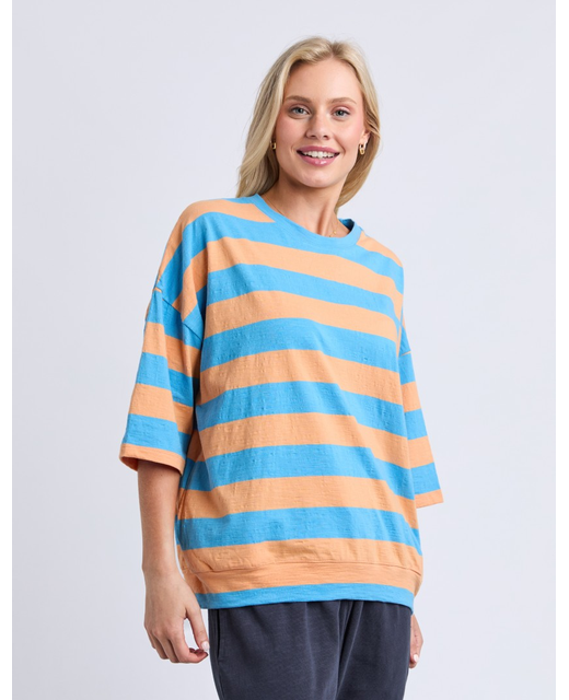 Elm Mazie Block Stripe Sweat
