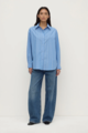 Assembly Label Marcia Stripe Stand Collar Shirt