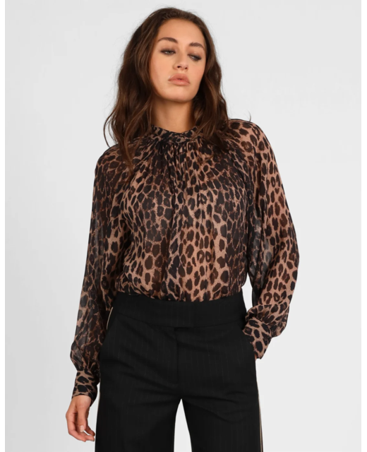 Storm Dark Animal Print Blouse