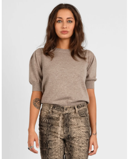 Storm Short Sleeve Merino Cashmere Sweater