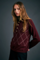 Karen Walker Society Argyle Polo
