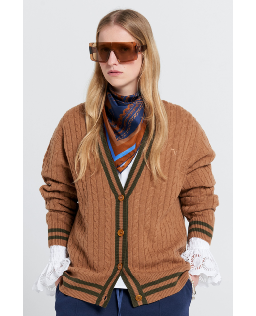 Karen Walker Collegiate Knit Cardigan