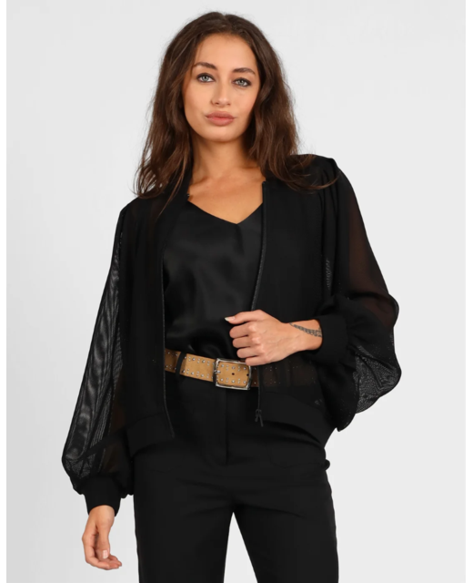 Storm Mesh Long Sleeve Bomber