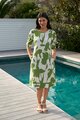 Foil Wave Along Dress