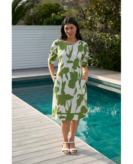 Foil Wave Along Dress