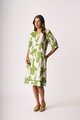 Foil Wave Along Dress