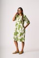 Foil Wave Along Dress