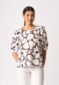 Foil Scoop Neck Swing Top