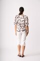 Foil Scoop Neck Swing Top