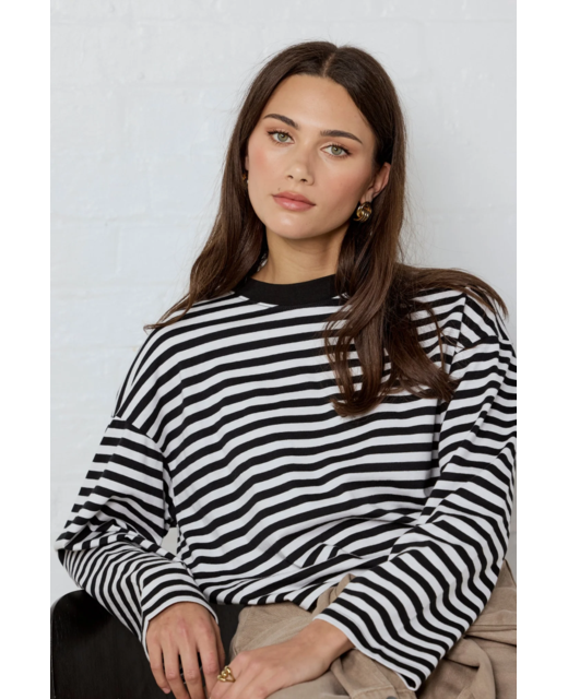 Stories Be Told Unite Stripe LS Tee